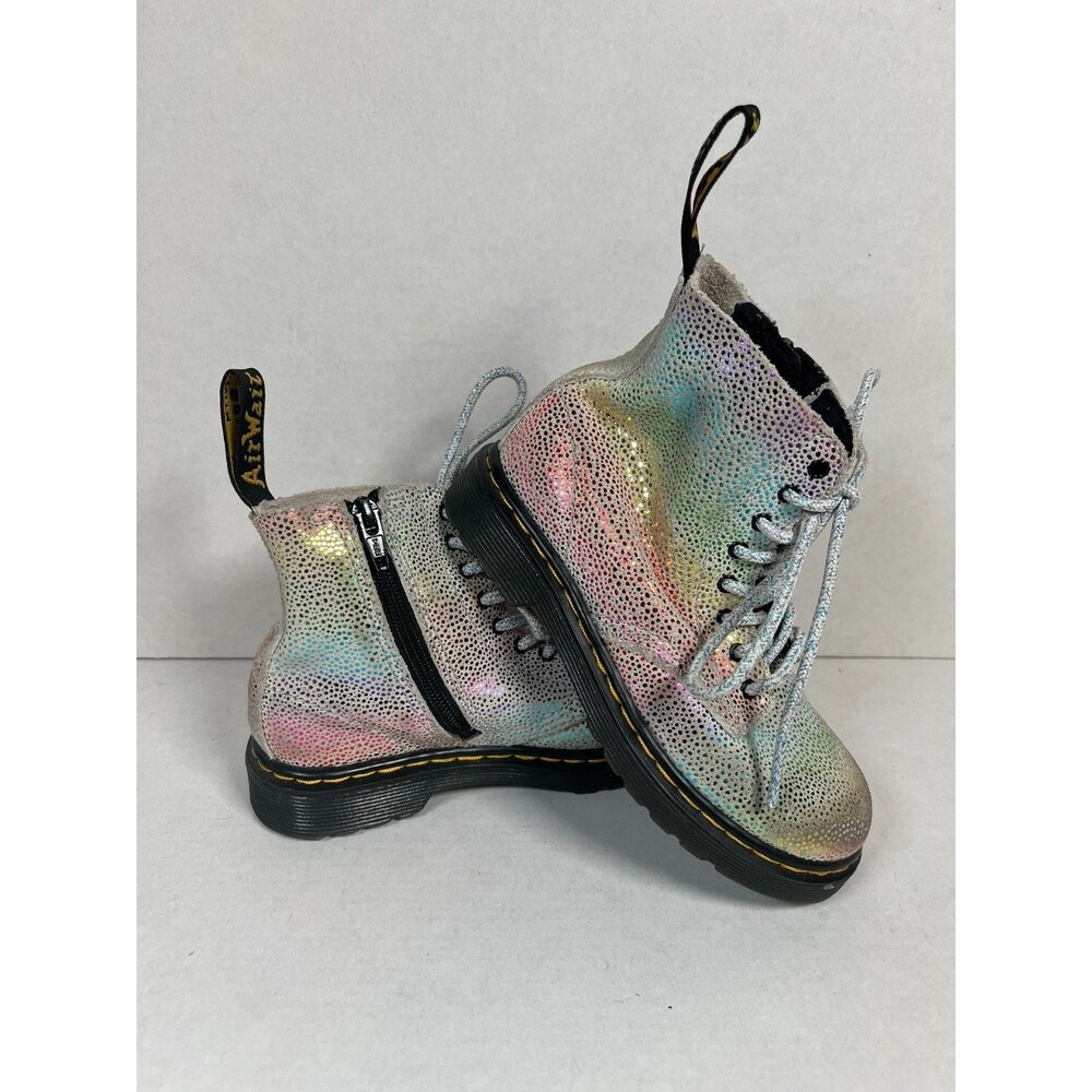 Sparkly Pink Ombre Giltter Kids size 9 Dr. Martens 1460 Pascal